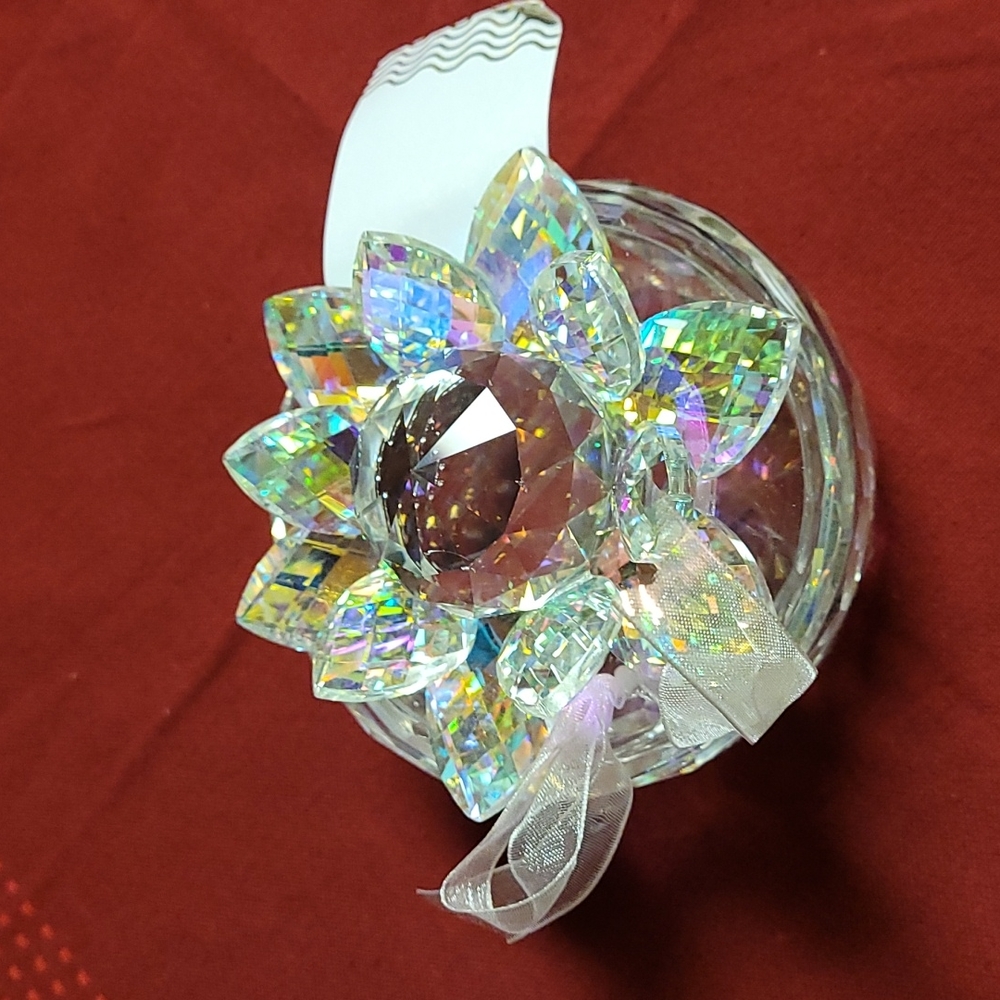 Crystal Lotus Flower Dish